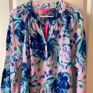 Lilly Pulitzer ELSA top PINK TROPICS SWEET PEA